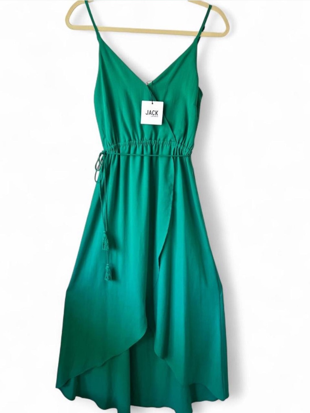 NWT Jack by BB Dakota Sea Green Midi Tassel Dress XS
